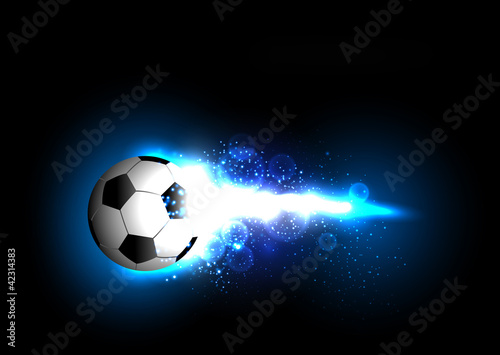 football-light-banner-with-a-soccer-ball