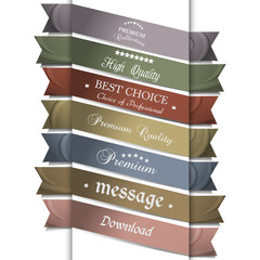 Wall Mural - collection of silk ribbons for design