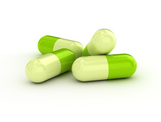 Green pills - medical background