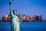 Fototapeta Miasta - New York statue de la Liberté