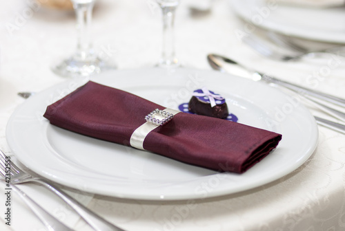 Fototapeta na szkło elegant decoration of table in a restaurant