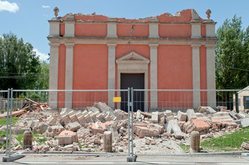 Wall Mural - Terremoto in Emilia, Italy, city of Cavezzo - earthquake