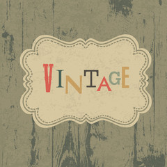 Poster - Vintage styled background with text template.