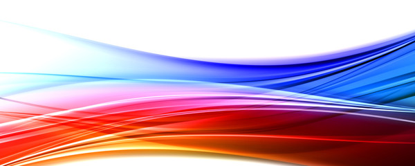 Fototapete - Abstract elegant wave panorama background design with space for your text