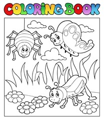 Poster - Coloring book bugs theme image 1