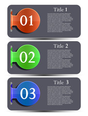 Poster - vector website design elements set. eps 10