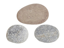 Stone Granite,isolated On White