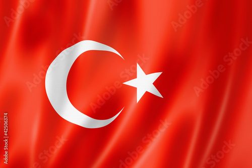 Naklejka - mata magnetyczna na lodówkę Turkish flag