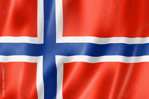 Naklejka - mata magnetyczna na lodówkę Norwegian flag