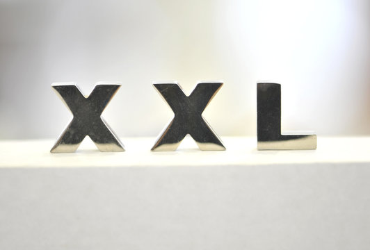 xxl sign, (metal)
