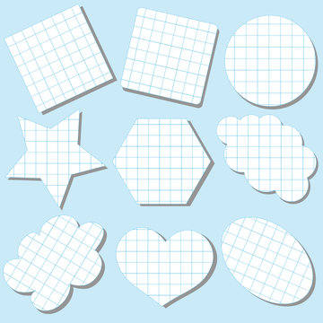 Stickers in the notebook