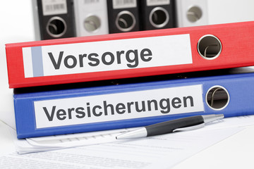 Poster - Aktenordner Vorsorge und Versicherungen