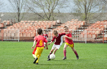 Wall Mural - kids soccer