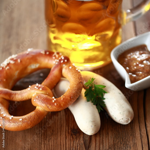 Plakat na zamówienie Weißwurst - rustikal