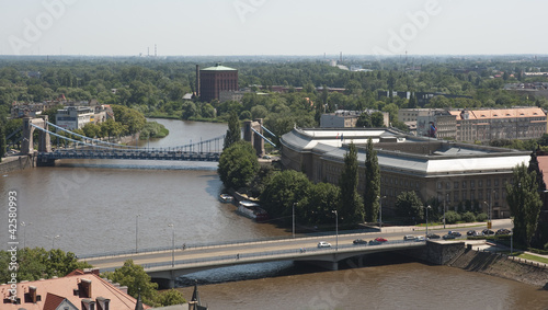 Obraz w ramie Wrocławskie mosty