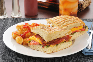 Poster - BLT Panini on Focacia Bread