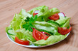 grüner Salat mit Tomaten,Gurken & Radieschen