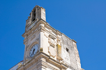 Clocktower. Corigliano d'Otranto. Puglia. Italy.