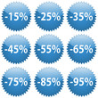 sticker blue percentage collection 2