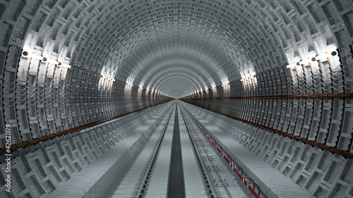 Dekoracja na wymiar  podziemny-tunel