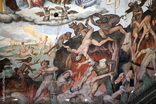 Fotografía Florence - Duomo .The Last Judgement. Inside the cupola