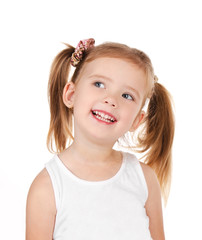 Portrait of cute smiling little girl