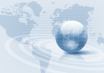Poster - Image of light blue planet Earth