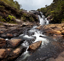 Canvas Print - Waterfall on Sri Lanka