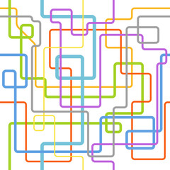 Poster - Abstract seamless background with color lines