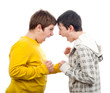 © Solid photos - Two teenage boys screaming at each other