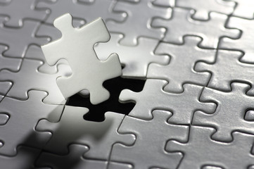 Aufkleber - Illuminated puzzle piece.(horizontal)
