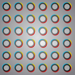 Wall Mural - creative circles art
