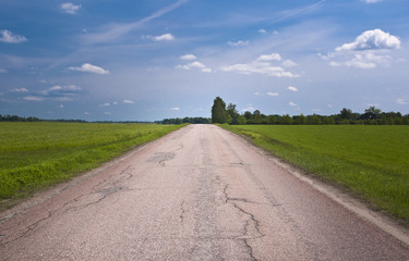 Empty country road