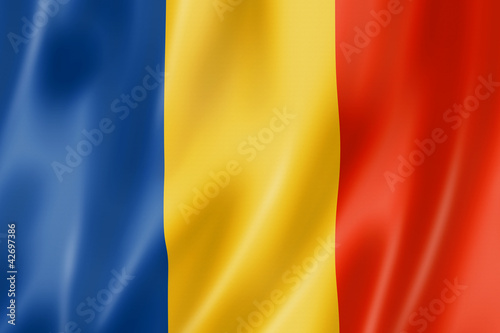 Naklejka - mata magnetyczna na lodówkę Romanian flag