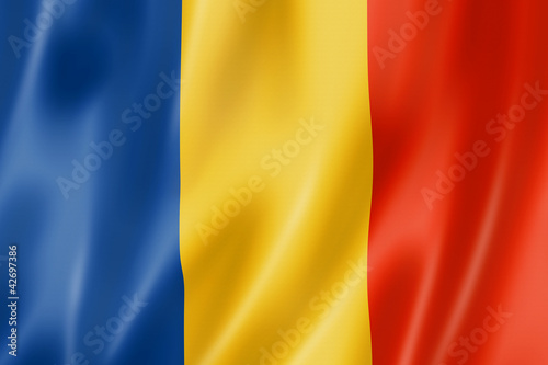 Naklejka na drzwi Romanian flag