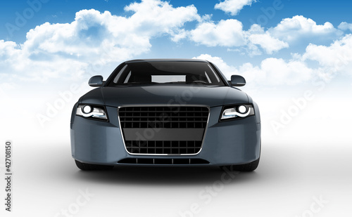 Foto-Doppelrollo - Modern Car with cloud (von CenturionStudio.it)