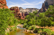 Scenic Views Of The Zion National Park