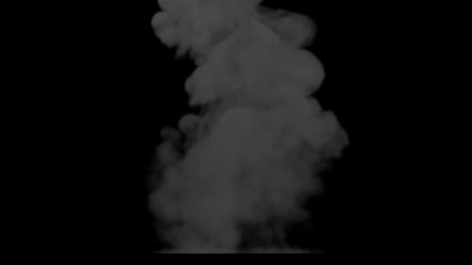 Big explosion with flash and sparks on black.
