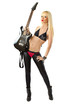 © Dmitri - Sexy blonde woman in posing with black electric guitar