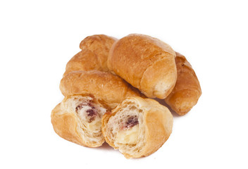 Poster - French croissants isolated