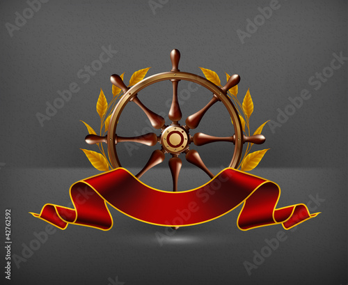 Wheel Emblem, vector