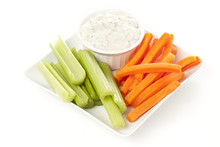 Ranch Dressing With Carrots And Celery