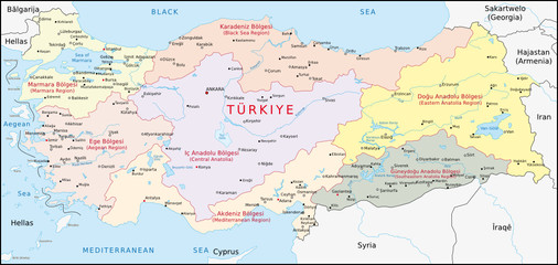  Türkei, Geographische Gebiete