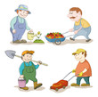 Cartoon: gardeners work