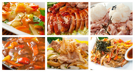 Sticker - Food set of different chinese cuisine