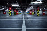 Fototapeta  - Parking garage underground