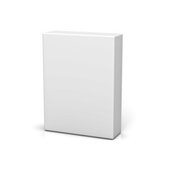 Poster - Blank box on white background with reflection