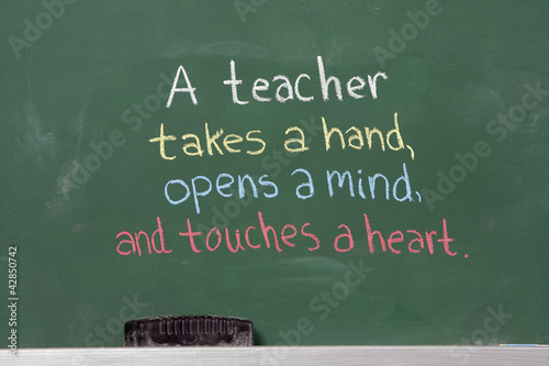 Fotografía Inspirational phrase for teacher appreciation