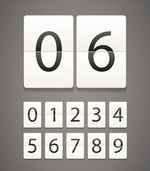 Poster - Paper diary with digits