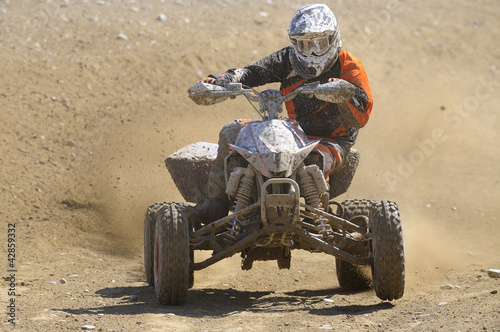 Naklejka ścienna Quad running